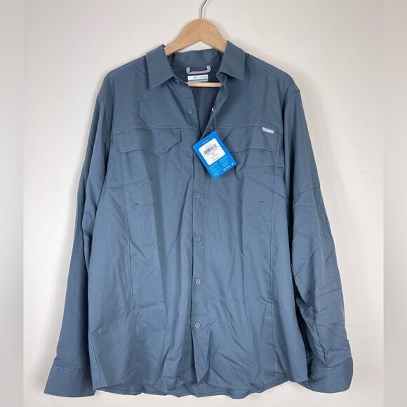 Columbia Mens Silver Ride Lite Long Sleeve Shirt - Picture 1 of 4